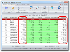 Summen- und Saldenliste