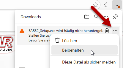 Edge Download blockiert